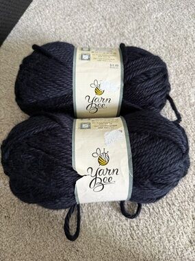 Yarn Bee Re:Claim Bulky Knit Yarn in Indigo